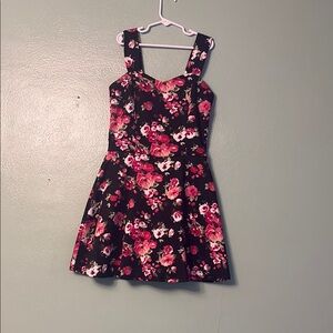 Almost Famous Pink and Red Sweetheart Sundress for Prom